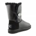 UGG Bailey Button Bling Leather Black II